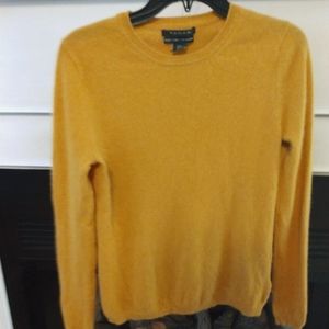 Yellow cashmere sweater from Tahari